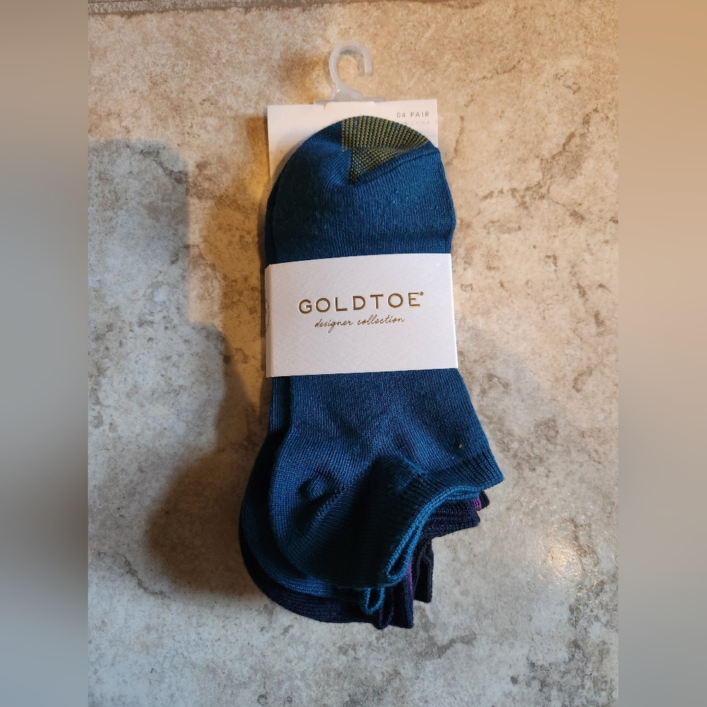 Gold Toe 4-Pk. Ultra-Soft Liner Socks - Forest, Midnight, Grape, Black